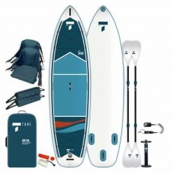 TAHE 11'6" Inflatable 2-Person Hybrid Stand-Up Paddleboard/Kayak Package