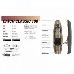 PELICAN Catch Classic 100 Sit-On-Top Angler Kayak -Deals Paddle Store 20473765 3 1500.03122021023013
